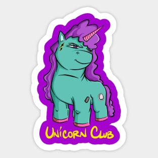 Type 1 Diabetic Unicorn Club Green Sticker